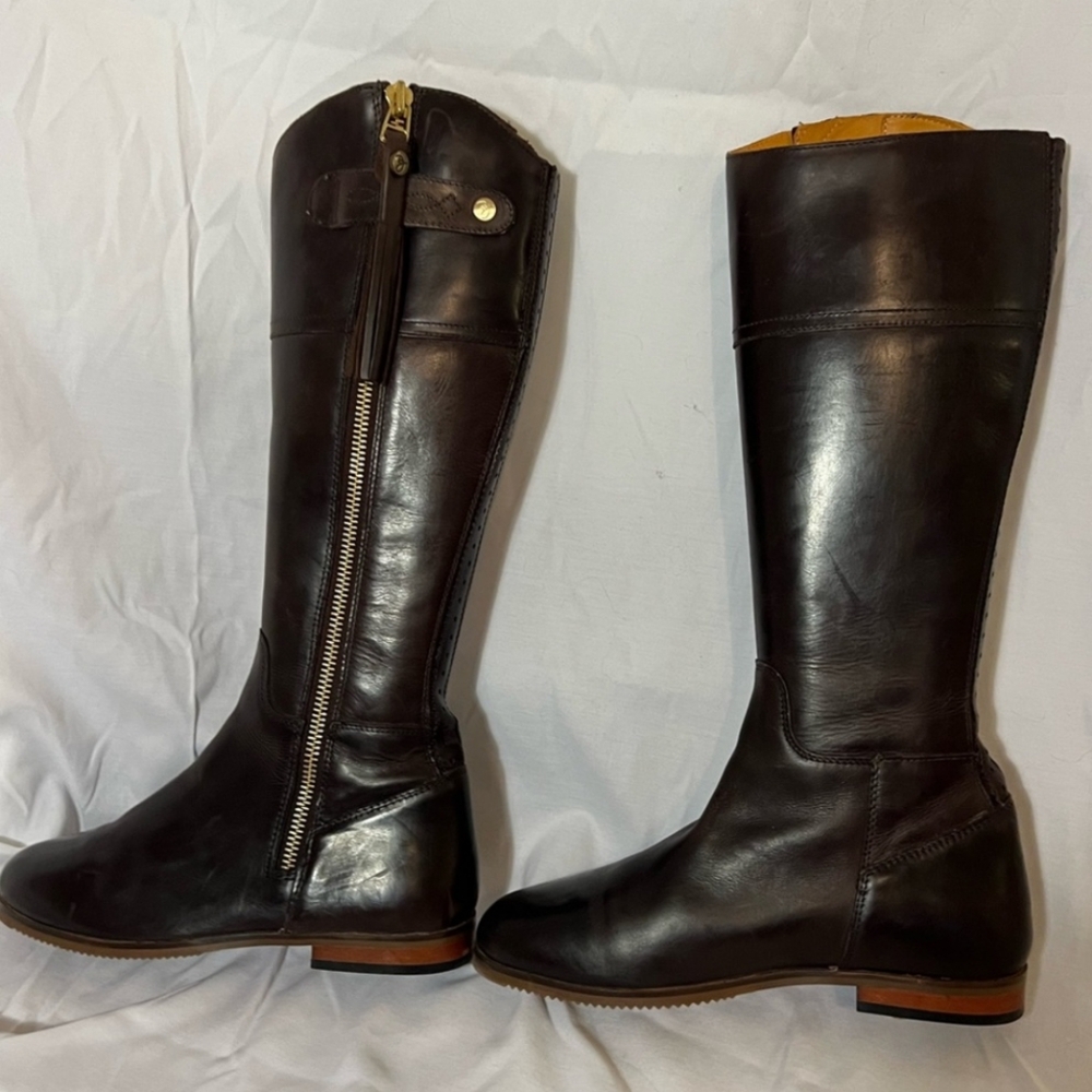 Rydale Leather Spanish Riding Boots Ladies Full Zip Tall Country Boot - Picture 6 of 9